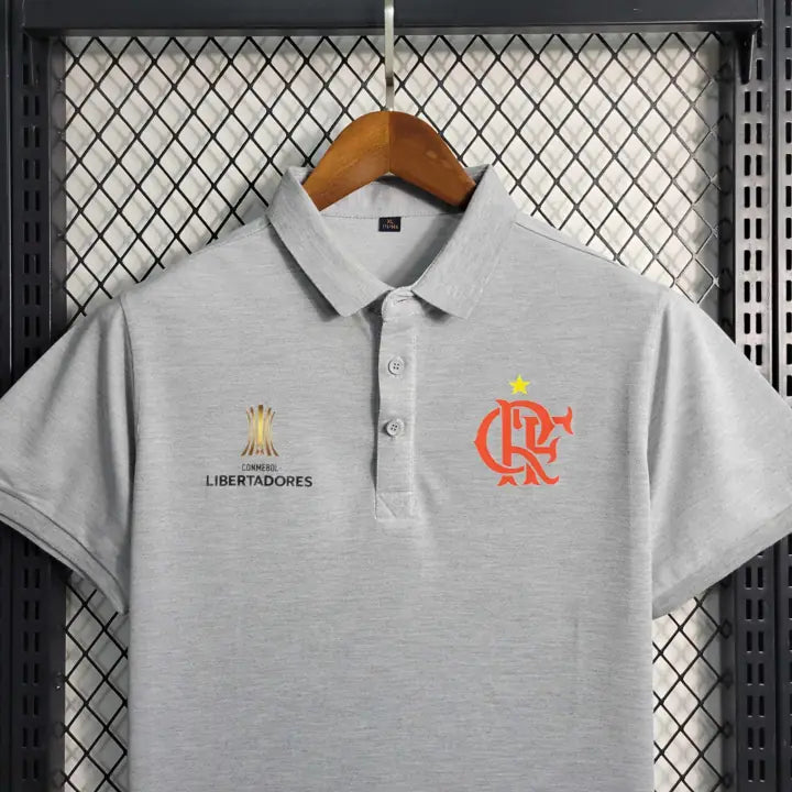 Camisa Polo Flamengo Cinza