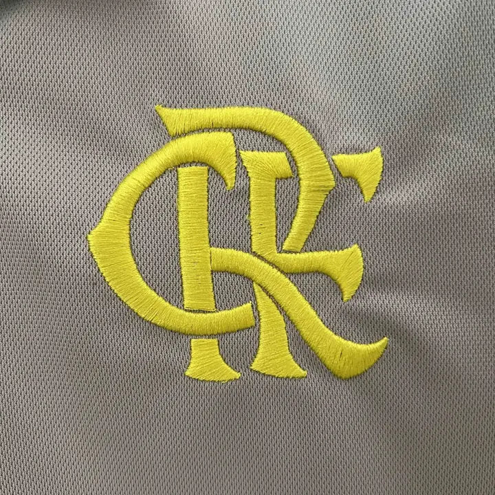 Camisa Polo Flamengo Cinza Treino