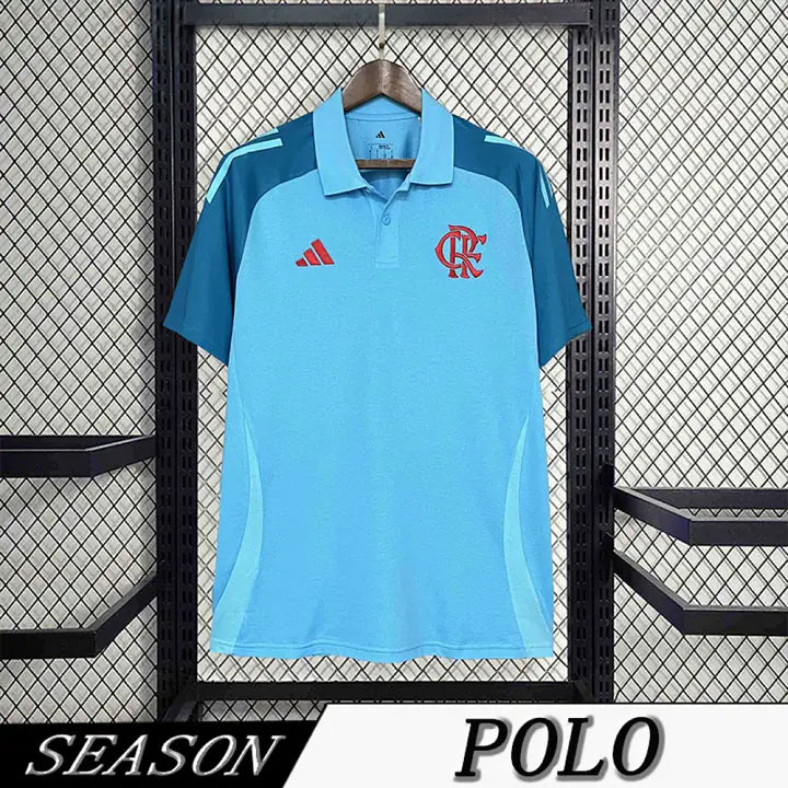 Camisa Polo Flamengo Azul-claro