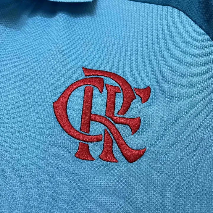 Camisa Polo Flamengo Azul-claro
