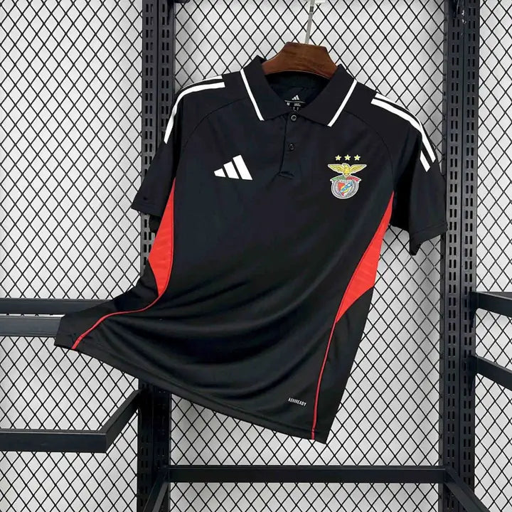 Camisa Polo Benfica Preta 25/26