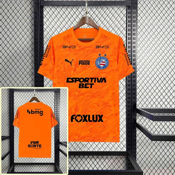 Camisa Bahia Laranja 26/27 Torcedor com Patrocínios