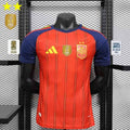 Camisa Espanha I 2 Estrelas 2026 Jogador com Patch de Campeão e Patches da Copa