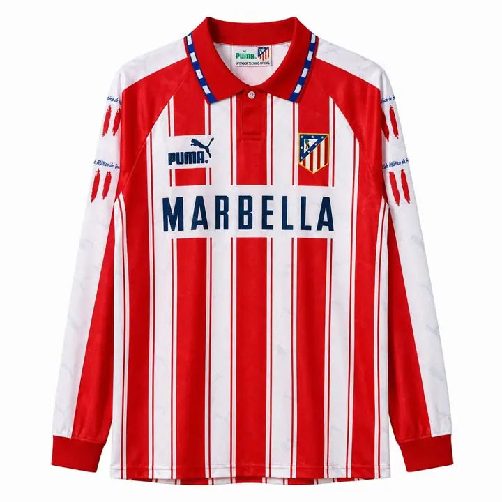 Camisa Retrô Atlético de Madrid I Manga Longa 1994/95