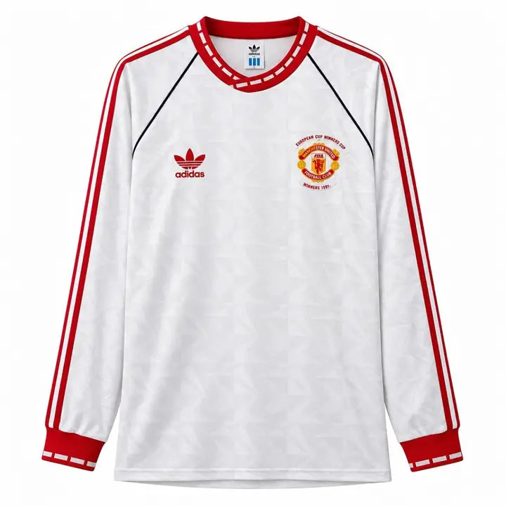 Camisa Retrô Manchester United Manga Longa 1991