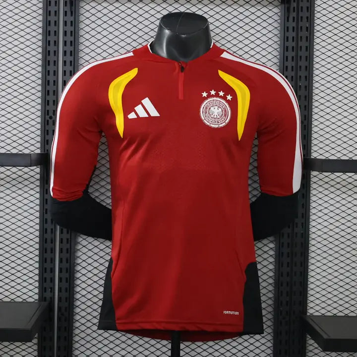 Meio-zíper Alemanha Vermelho 2026