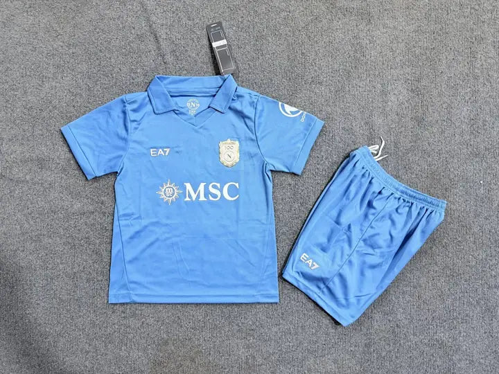 Camisa Napoli I 26/27 Infantil (Kit)
