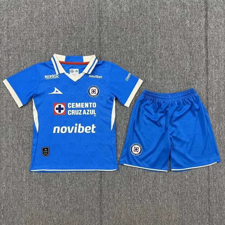 Camisa Cruz Azul I 26/27 Infantil (Kit)