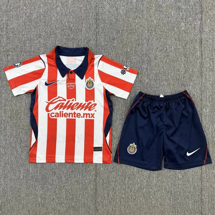 Camisa Chivas I 26/27 Infantil (Kit)